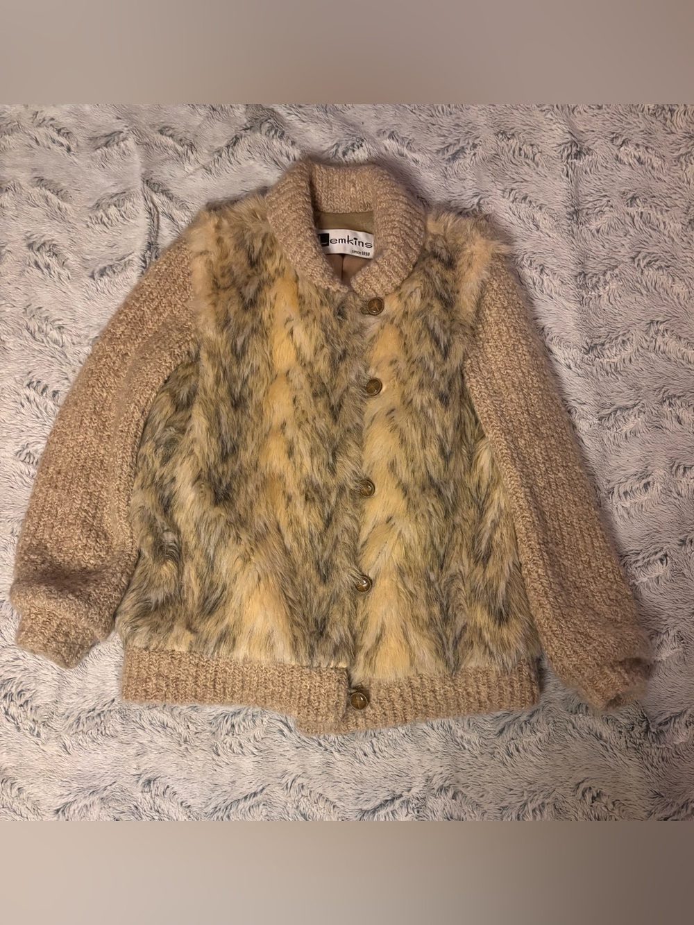 Vintage Lemkins Andrea Ungar Faux Fur Jacket